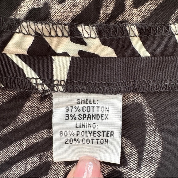 Talbots midi length dress, sleeveless & empire waisted,  cotton & spandex - Picture 11 of 12